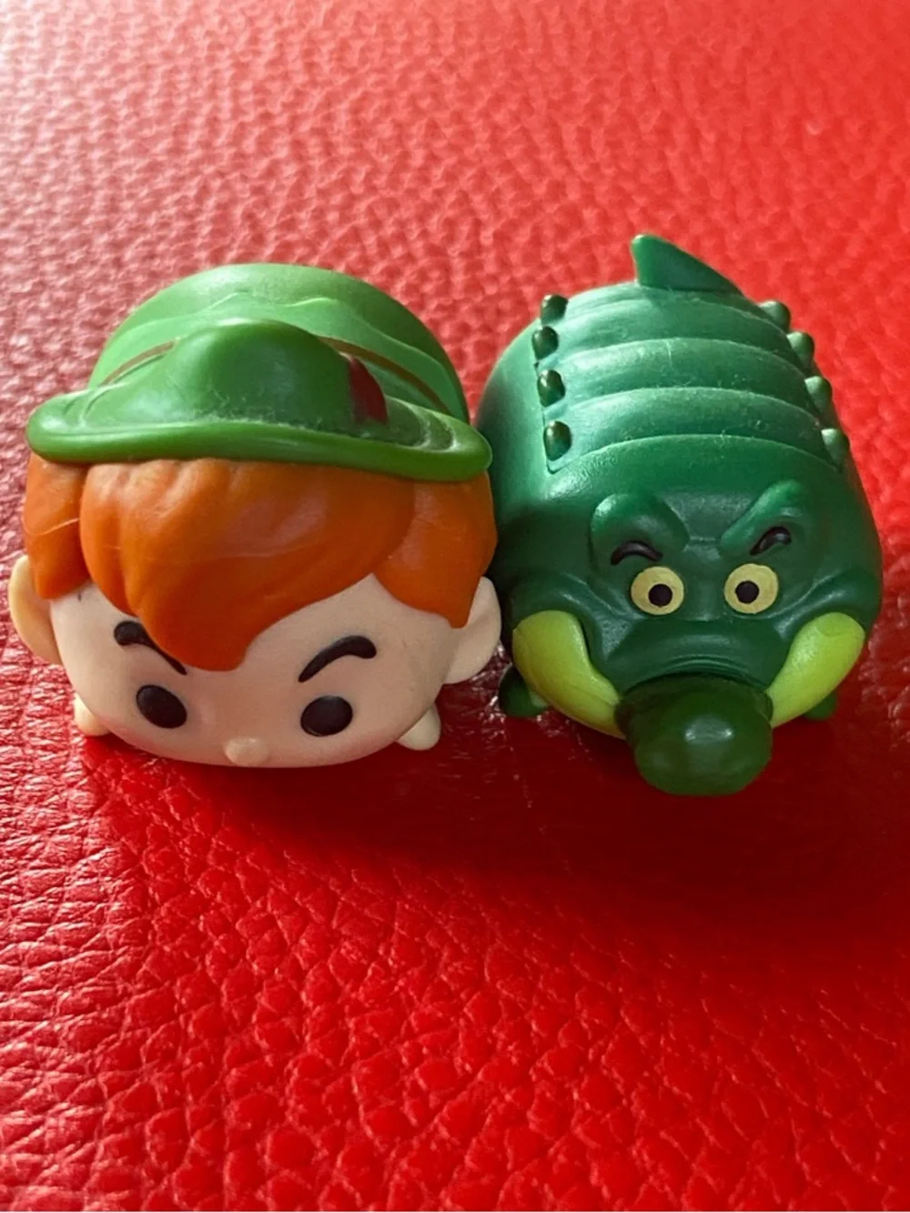 Disney Green Peter Pan and Green Crocodile Tsum Tsum Roly Poly Figures